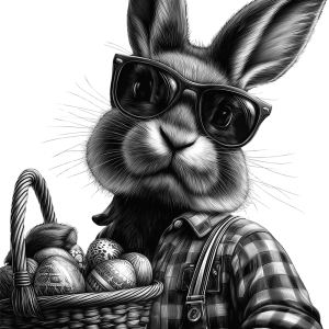 Cute Easter Egg Bunny