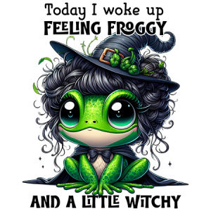 Today I work up feeling froggy and a little witchy