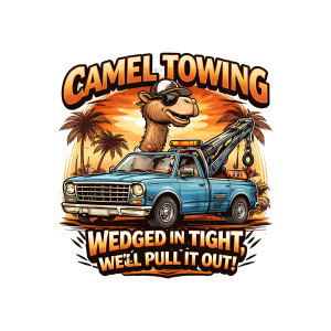 Camel Towing Wedged in tight well pull it out