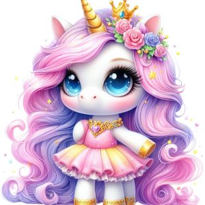 Unicorn with long Hair
