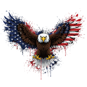 Eagle with Flag