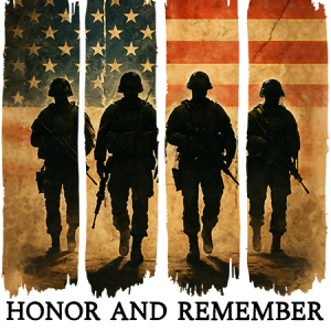 Land of the Free because of the Brave Honor and Remember