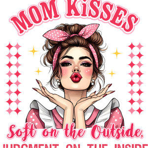 Mom Kisses Soft on the outside Judgment on the inside