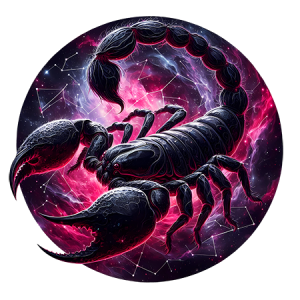 Scorpio Zodiac Scorpion Cosmic Galaxy Dark Astrology DTF Transfer